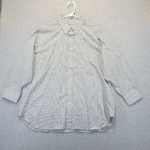 Benchmark Personal Clothiers Grey Gingham Button Down Shirt Men’s (See Measureme